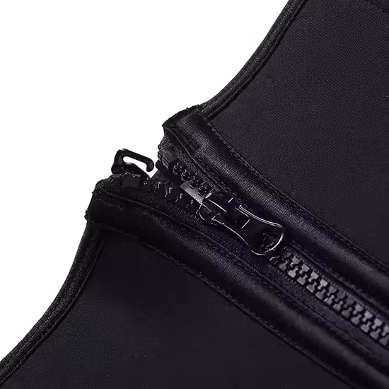 Atmungsaktiver, einfarbiger Korsett-Leggin-Taillentrainer aus Polyester