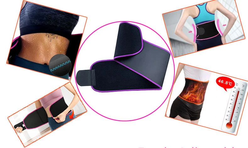 OEM ODM Fitness Slimmer Sweat Belt Weight Loss Low Back Support Neoprene for Men Women Waist Trainer