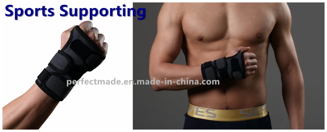 Crossfit Gym Carpal Tunnel Adjustable Wrist Brace for Injury Support