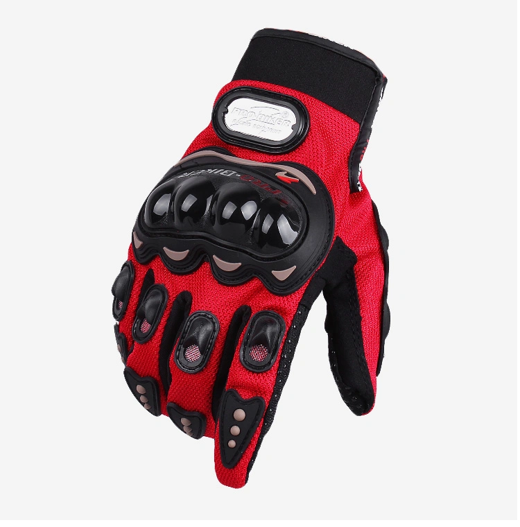 Professional Custom Protective Black PRO Biker Gloves High Quality Leather Motorcycle Gloves for Sale