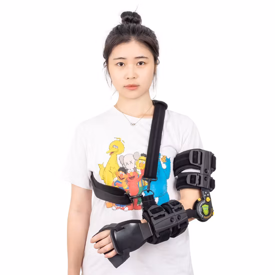 Quick Release Hinged ROM Elbow Support with Arm Sling