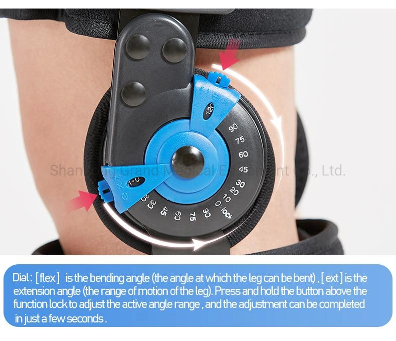 Adjustable Medical Post-Operative Osteoarthritis Knee Brace Hinge Bars Knee Support