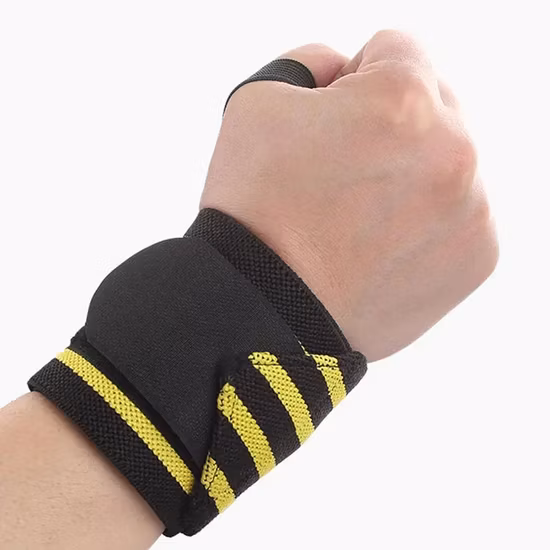 Handgelenkbandagen für Gewichtheben mit Daumenschlaufen, Workout, Fitnessstudio, Fitness