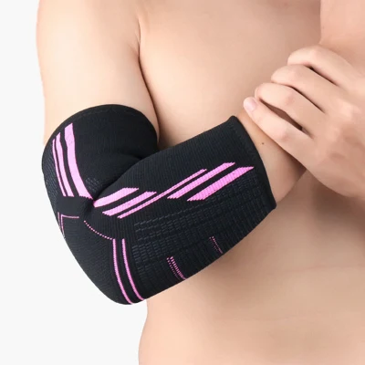 Nylon-Kompressions-Tennis-Arm-Ellenbogenbandage, atmungsaktives, rutschfestes Material, bunte Arm-Ellenbogen-Hülse