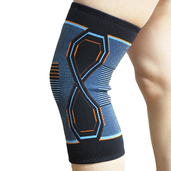 Geflochtene Sport-Kniebandage, Kompressionsmanschette für Laufen, Basketball, Gewichtheben, Fitnessstudio