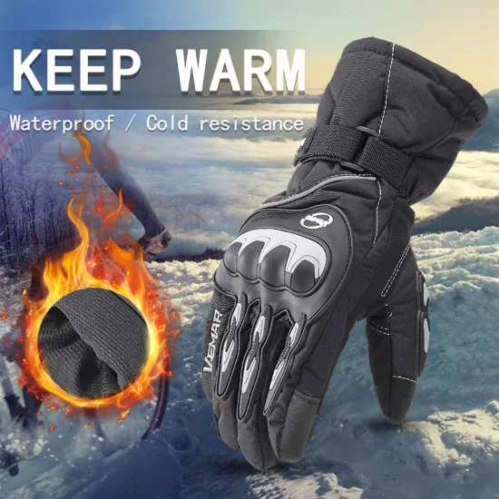 Großhandel Motorrad Winter wasserdichte Handschuhe Warm Touchscreen Reiten Motorrad Rennhandschuhe Schutz Biker Handschuhe Motorrad