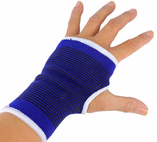Elastische blaue Handgelenk- und Handstütze zum Fabrikpreis, elastische Handstütze