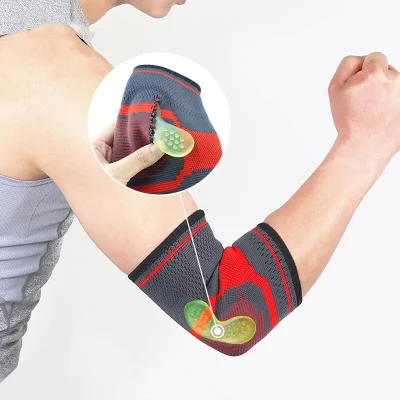 Maßgeschneiderte elastische Sport-Ellenbogenschutzpolster absorbieren Schweiß, Sport, Basketball, Armmanschette, Ellenbogenstütze, Neopren-Ellenbogenstütze