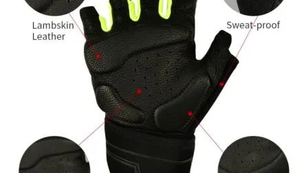 Maßgeschneiderte Halbfinger-Gym-Fitness-Handschuhe, offene Trainingshandschuhe für Bodybuilding, Callisthenics, Powerlifting